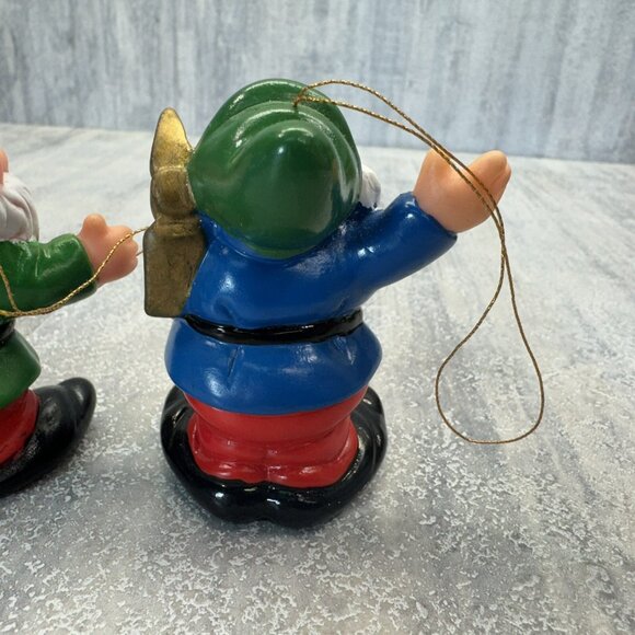 Disney the Seven Dwarfs Vintage 3” PVC Toy Figures/Ornaments 1980’s Christmas - Picture 6 of 10